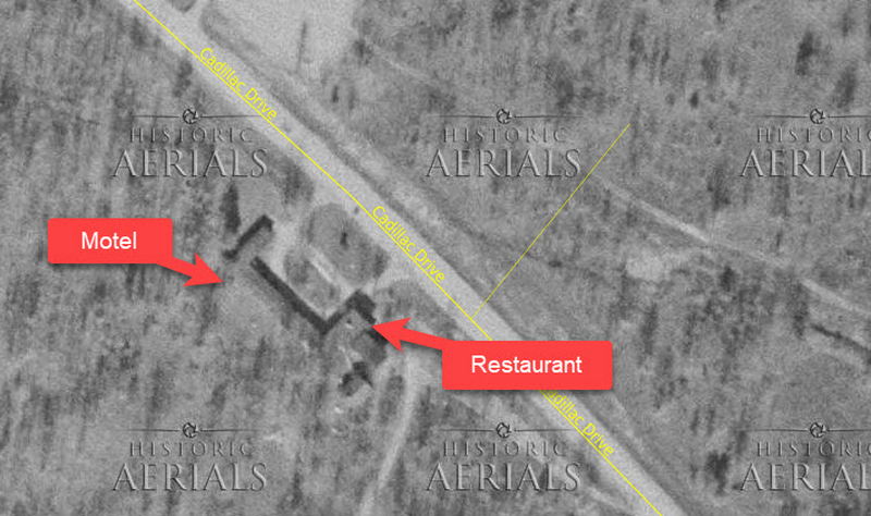 Birch Haven Motel - 1954 Aerial (newer photo)